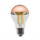 ACA LIGHTING - LED FILAMENT E27 DIM A60 ROSE GOLD 8W 2700K 230V AC 900LM RA80 30000H 180° ELIOR8WWDIMRG