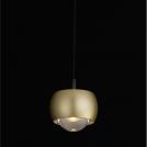NOVA LUCE - Pendant lamp D: 9.6 H: 140cm  9002073  CONGA ⚡ LED 13 Watt ⚡ 220-240Volt ⚡ 922Lm ⚡ 3000K ⚡ IP20 ✴ Gold aluminium shade 