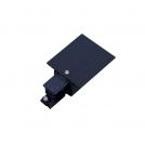 ACA LIGHTING - Power supply connector for three phase track recessed black 4WRETRB