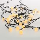 ACA LIGHTING - 30 WW SOLAR LEDS, OPAL BALLS, STRING LIGHTS, BAT., SOLAR, FLASH, BLACK WIRE, IP44, 4.35m+2m X04301423