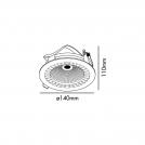 FARO - downlight MINI-OPTIC 032503001  LED 18W, 2700K, 1450LM, IP23 (1)
