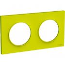 SCHNEIDER ELECTRIC - S520704H Odace Styl cover frame 2 gang verde