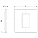 VIMAR - 14641.71 - Plate 1M metal Silver (1)