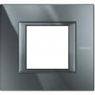 BTICINO - HA4802HS Rectangular cover plate 2 modules - Monochrome anthracite