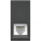 BTICINO - HS4258/11N RJ11 telephone connector - connection type K10 - anthracite