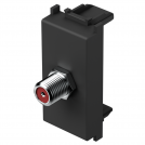 TEM - KM15SB Socket SAT individual 0db 1M, color Black matt, Modul