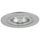 ULTRALUX - FBGU10AB Ceiling downlight frame, round, GU10, fixed, brushed aluminium, aluminium, IP44