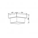 V-TAC - 7W LED Wall Light Black Square 3000K SKU: 218612 VT-831 (3)