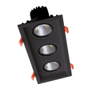 ELMARK - TRIPLE LED MOVABLE SPOT LIGHT 3X15W 230V 3000K BLACK 92DL81F4530/BL