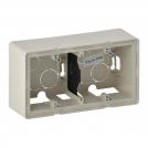 LEGRAND - 7 542 02 2-gang surface-mounting box Valena Life - 160 x 89 x 44.8 mm - ivory