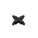ITALUX -  3 phase track - cross joint - black TR-PLUS-JOINT-BL
