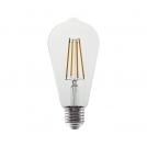 ACA LIGHTING - LED FILAMENT E27 ST64  6W 2700K 230V AC 820LM RA80 30000H 360° CONDI6WW