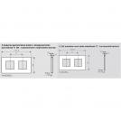 BTICINO - cover plate 2+2 modules white Light Now YA4802M2WW (3)