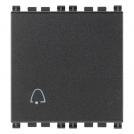 VIMAR - 19008.2.C - 1P NO 10A push button bell symb.2M grey