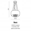 AZZARDO - BUZZ PENDANT Model 42609-5 (2)