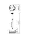 SMARTER - пендел  KIM  01-476  E27, 42W (1)