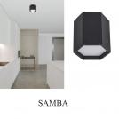 NOVA LUCE - Ceiling lamp  Ø25, H:20 cm.  9212314  SAMBA ⚡ LED 10W ⚡ 600Lm ⚡ 3000K ⚡ 230V ⚡ IP20 ✴ Sandy Black
