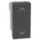 BTICINO - Shutter switch 1M color Graphite Light Now YD4027N