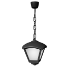 FUMAGALLI - Hanging lamp Body colour: Black + Clear Diffuser 96DARIO250P/BL