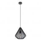 EGLO - pendant light DOLWEN Ø:335mm E27 40W black - 43994