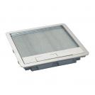 LEGRAND - 0 880 05 Metal lid and trim for standard floor boxes 16/24 modules Cat.Nos 088022 / 088025 / 088041 -with stainless steel coatin