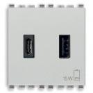 VIMAR - 20295.AC.N - A+C-USB supply unit 15W 3A 5V 2M Next