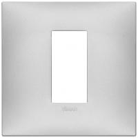 VIMAR - 09661.21 cover plate - 1 centered module matt silver color NEVE UP