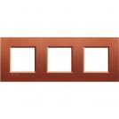 BTICINO - LNA4802M3RK Square cover plate 3х2modules -brick-metal