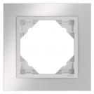 EFAPEL - 90910 TIA Единична рамка инокс/алуминий LOGUS 90 Metallo