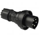 PCE - CEE-plug 125A 5p 6h IP67 POWER TWIST black  045-6xs