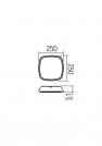 REDO GROUP - Плафон TWILL 9544 PL LED SMD 20W IP65 DG 4000K (1)