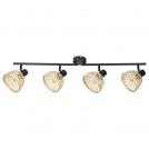 RABALUX - Spot light Rattan E14 4X MAX 15W 3136