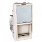 SCHNEIDER ELECTRIC - MGU3.414.25 Unica - 1 RJ45 socket (S-One) - 1 m - Cat.6, UTP - ivory