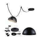 PAULMANN - ↕4сm,Ø25сm,↓5m  94633  ULine Belt Bol Starter Set 5m ⚡ 12W ⚡ 230/48V ✴ Black