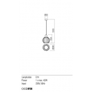REDO GROUP - Пендел PLUMEN 01-2067 E14, 1X40W, D200, CS (1)
