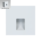 EMITHOR - 70421 LED луна за вграждане в стълбище 1W, 55lm, 4000K, 230V бяла Step light Vix