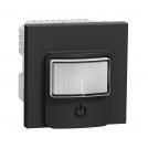 SCHNEIDER ELECTRIC - NU352554 Motion sensor with switch 10A New Unica 2 modules antracite