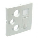 EFAPEL - Face plate for R - TV - SAT - RJ45 / R - TV - SAT - RJ45 - FO multimedia outlets ICE 90770 TGE LOGUS 90