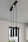 SOLLUX - Pendant lamp RING 3 black SL.1099