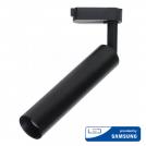 V-TAC - 20W LED Прожектор Релсов Монтаж SAMSUNG CHIP Черен 4000K SKU: 366