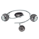 EGLO - Спот  LED 3хGU10 3W 3x240lm 3000K 290x345 никел черно/хром G-форма  31007  BIMEDA