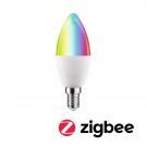 PAULMANN - LED Крушка  29146  Standard 230V Smart Home Zigbee 3.0 LED Candle ⚡ E14 ⚡ 470lm ⚡ 5W ⚡ RGBW+ ⚡ dimmable ✴ Матов 
