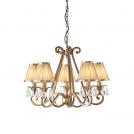 INTERIORS 1900 - Полилей OKSANA antique brass  63522  E14, 5X40W