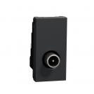 SCHNEIDER ELECTRIC - NU346154 TV socket One module antracite male
