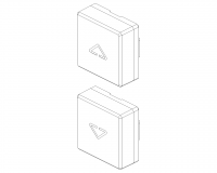 VIMAR - 2 buttons Flat arrows symbol satingold - 22751.2.88 (2)