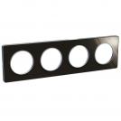 SCHNEIDER ELECTRIC - S530808K1 Odace Touch aluminium декоративна рамка четворна oпушен алуминий кроко