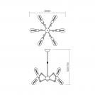 SMARTER - pendant luminaire  SPIDER  01-1260 E27, 6X42W (1)