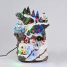 ACA LIGHTING - LED DECOR MULTICOLOR VILLAGE+SKI+MUSIC 4.5V (ADAPT) 23,5Χ21Χ31,5CM X0338