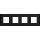BTICINO - cover plate 2+2+2+2 modules Dark Light Now YA4802M4DD