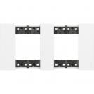 BTICINO - KA4802M2KW 2+2 modules Living Now cover plate - white